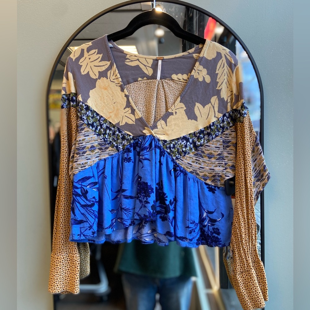 Free People Floral Top